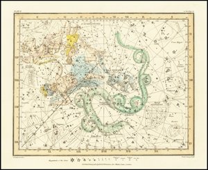 1822 - Alexander Jamieson - Ursa Minor - Mała Niedźwiedzica pokazująca również Kasjopeję, Draco i Cefeusza autorstwa Alexander Jamieson