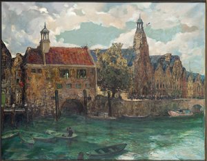 Niedziela, południe w Rotterdamie (olej na płótnie) autorstwa Alexander Jamieson