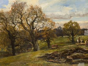 Las Kadzowski, ok. 1860 (olej na płótnie)