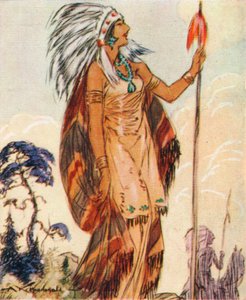 Pocahontas, córka wodzów rdzennych Amerykanów, która uratowała Johna Smitha, 1937 r