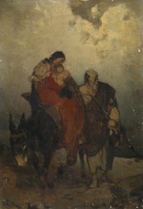 Ucieczka z Egiptu autorstwa Alexander Liezen Mayer