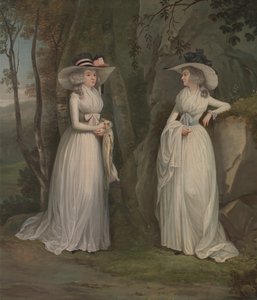 Eleonora i Margaret Ross, między 1785 a 1790 rokiem. autorstwa Alexander Nasmyth