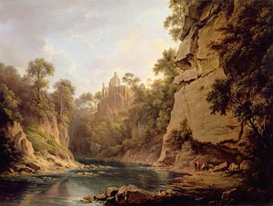 Zamek Hawthornden, niedaleko Edynburga, ok. 1820-22