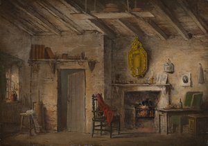 Scenografia do Serca Midlothian, Dom Dziekanów, ca. 1819. autorstwa Alexander Nasmyth
