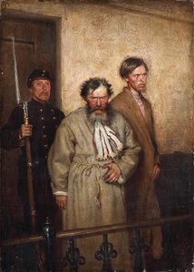 W sali sądowej, 1877 autorstwa Alexander Nikanorovich Novoskoltsev