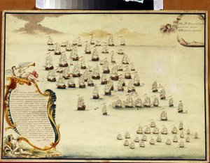 Bitwa morska w Cieśninie Kerczeńskiej (Ukraina) 19 lipca 1790 (Bitwa morska w Cieśninie Kerczeńskiej 19 lipca autorstwa Alexander Nikolaevich Depaldo