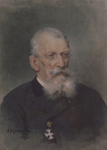 Portret artysty Piotra P. Sokołowa 1821-1899 autorstwa Alexander Nikolaevich Stepanov