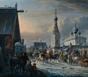 Ulica z Wagonami Pocztowymi, 1829
