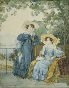Portret hrabiny Ekateriny Artemievny Vorontsovej 1780-1836 i księżniczki Eleny Michajłowej Galitsine 1776-1856, 1825