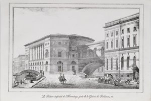 Teatr Ermitaż w Sankt Petersburgu Seria Widoki Sankt Petersburga, lata 20. XIX wieku