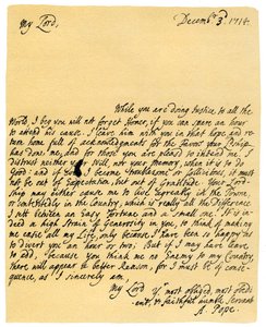 List Aleksandra Papieża do Charlesa Montagu, 3 grudnia 1714 r. autorstwa Alexander Pope