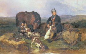 Strzelanie do cietrzew, 1848 autorstwa Alexander Rolfe