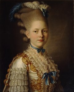Portret hrabiny H. Obolenskiej, CA 1776 autorstwa Alexander Roslin
