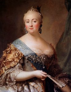 Portret Elżbiety Pietrownej (1709-1762), Cesarzowej Rosji pod imieniem Elżbiety Iere, córki Piotra Wielkiego. Obraz Aleksandra Roslina (1718-1793) XVIII-wieczne Muzeum Ermitażu, Sankt Petersburg - Portret Elżbiety Pietrownej (1709-1