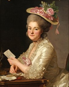 Portret Marie Emilie Cuivilliers, z domu Boucher, 1779 autorstwa Alexander Roslin