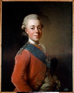 Portret Pawła I (1754 - 1801), cesarza Rosji. Obraz Aleksandra Roslina (1718 - 1793) Ec. Pozwany. autorstwa Alexander Roslin
