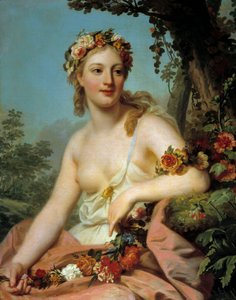 Flora opery Obraz Alexandre Roslina (1718-1793) XVIII-wieczne słońce. 0,72x0,91 m Bordeaux, Musee des Beaux Arts