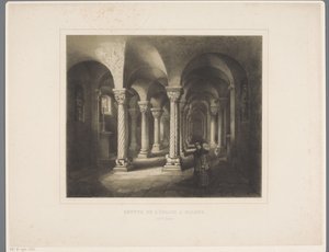 Krypta Rolduca kościół opactwa Crypt de l