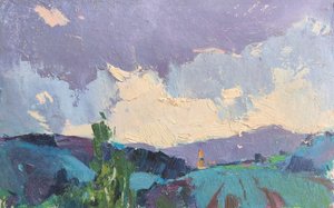 Dramatyczne niebo nad górami autorstwa Alexander Shandor