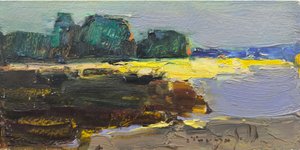 Żywy, abstrakcyjny pejzaż autorstwa Alexander Shandor