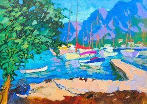 Tętniący życiem śródziemnomorski port autorstwa Alexander Shandor