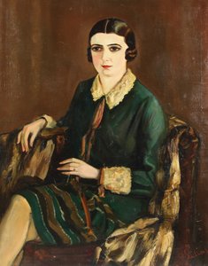 Portret Lilyi Brik 1891-1978, 1921 autorstwa Alexander Silins