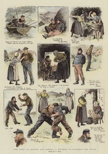 Historia Homesha i Hamisha, ostrzeżenie dla mężów i żon (chromolitho)