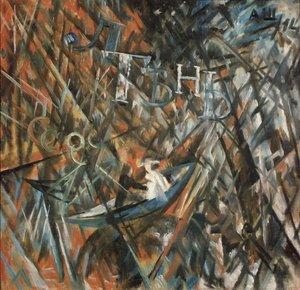 Kompozycja Rayonist. Bezczynność i cień, 1914