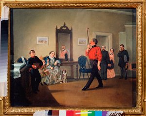 Spokojna Marsomania - Obraz Aleksandra Wasiljewicza Ustinova (1796-1868), olej na płótnie autorstwa Alexander Vasilyevich Ustinov