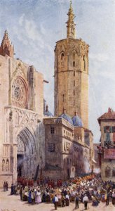 Mignelete, Walencja (kolor lito) autorstwa Alexander Wallace Rimington