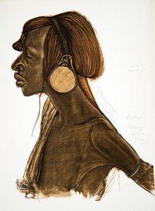 Mutila, MGogo (Dodoma), z Rysunki i obrazy Afryki, wykonane podczas wyprawy Citroen Centre Afrique, druga misja Haardt Audouin-Dubreuil, wyd. Paryż, 1927