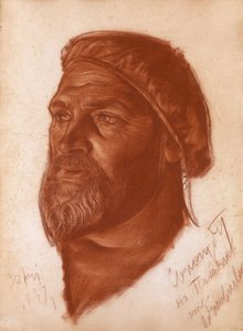 Portret architekta Leonida Romanowicza Sologuba 1884-1956, 1933