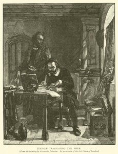 Tyndale tłumaczy Biblię autorstwa Alexander after Johnston