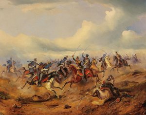 Scena z rewolucji węgierskiej w latach 1848-1849, ok. 1930 r. 1850.