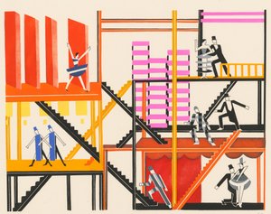 Projekt sceniczny z portfolio Decors de Théâtre, 1930.