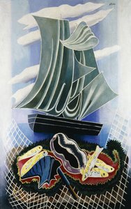 Łódź; Le Bateau, ok. 1936 (olej na płótnie) autorstwa Alexandra Alexandrowna Exter