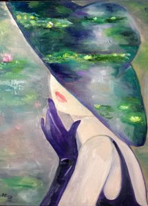 Eleganckie odbicie lilii autorstwa Alexandra Higgins