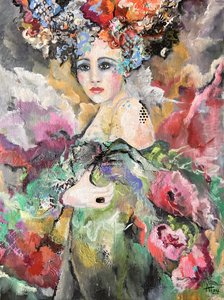 Eteryczny portret kwiatowy autorstwa Alexandra Higgins