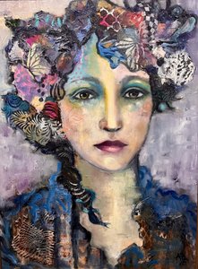 Kobieta w stylizacji z fakturą autorstwa Alexandra Higgins