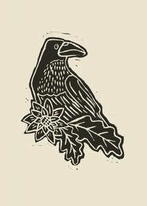 Grafika „Raven Bloom” autorstwa Alexandra Weise