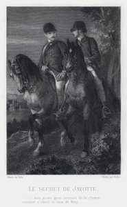 Sekret Javotte (grawerunek) autorstwa Alexandre (after) Bida