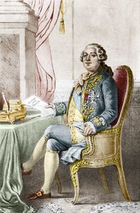 Portret Ludwika XVI (1754-1793), króla Francji. autorstwa Alexandre (after) Lacauchie