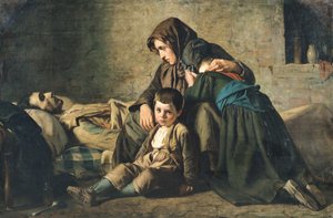 A Morte do Mendigo (óleo sobre tela)polonês