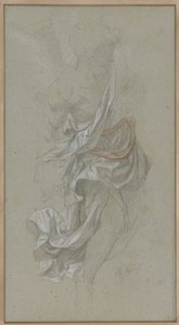 Studium draperii dla Anioła asystującego Bogu Ojcu, w Le Paradis Perdu (Raj utracony) autorstwa Alexandre Cabanel