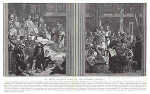 Panowanie św. Ludwika, czyli jego wielkie dzieła autorstwa Alexandre Cabanel