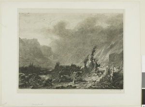 Krajobraz alpejski autorstwa Alexandre Calame