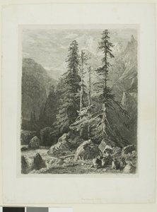 Krajobraz alpejski autorstwa Alexandre Calame