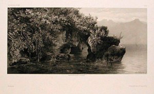 Brzegi Jeziora Genewskiego autorstwa Alexandre Calame