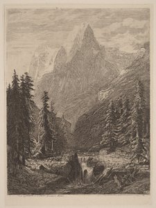 Górska łąka autorstwa Alexandre Calame