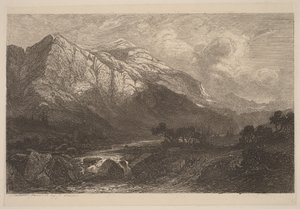 Górski strumień autorstwa Alexandre Calame